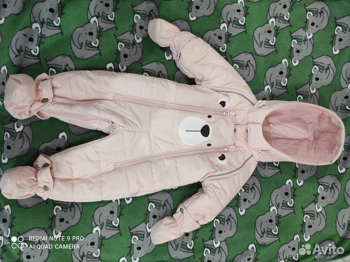 Зимний комбинезон трансформер для новорожденных