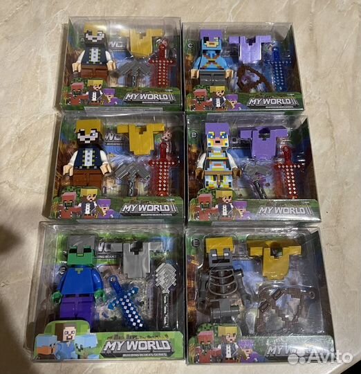 Набор супергероев, набор майнкрафт, игровой центр