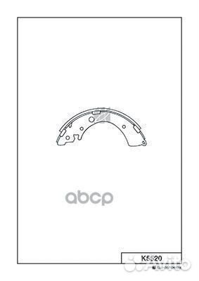 Колодки тормозные барабанные Honda k5520 Kashiyama