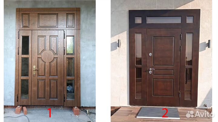 Двери с терморазрывом двухстворчатые. Анти-холод