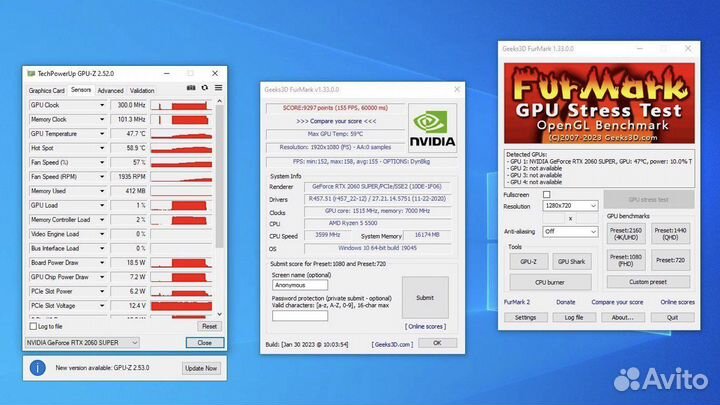 Игровой пк GeForce RTX 2060 Super + Ryzen 5 5500
