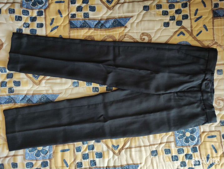 Рубашки 134, голубые, синяя+брюки