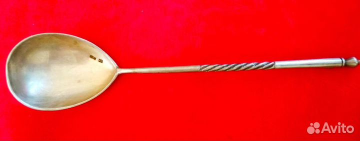 Ложка старинная десертная 84 проба