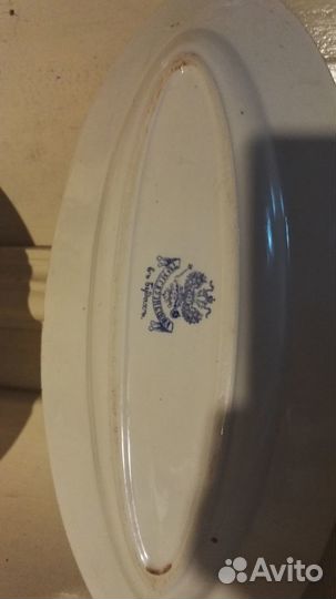 Тарелка 19 век Кузнецов