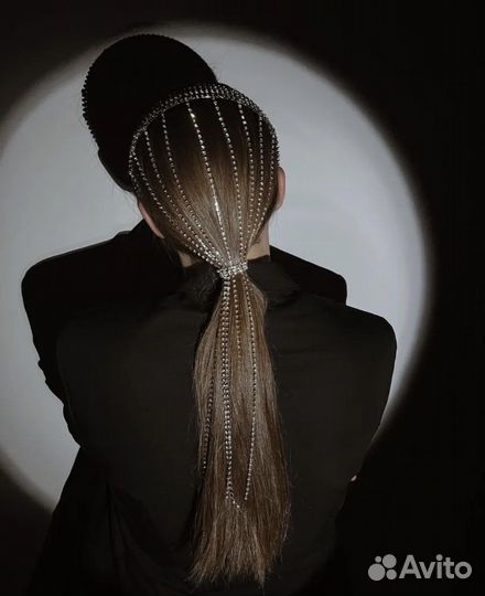 Ободок для волос со стразами