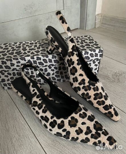 Мюли леопардовые