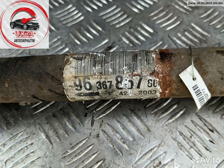 Полуось передняя левая б/у Peugeot 307 9636786780