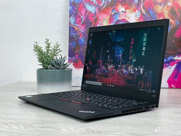 Безрамочный Lenovo X390 i5-8250U 8 SSD 256 FHD IPS