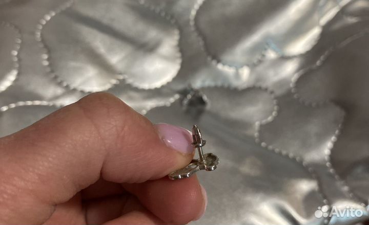 Серьги tous серебро 925