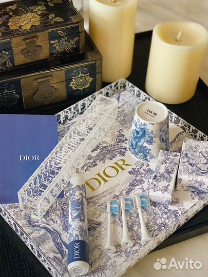 Набор для ванной, электрическая зубная щетка Dior