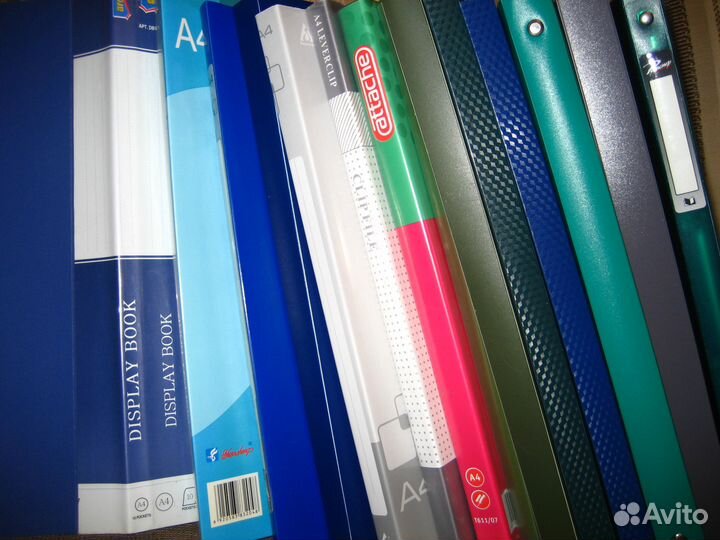 Папки б/у: блокноты, регистраторы, на прижимах, уг