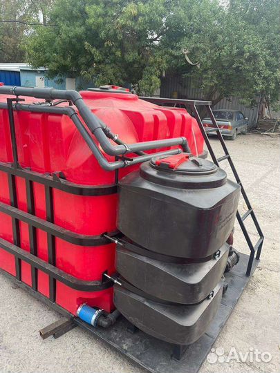 Емкость пластиковая растворный узел кас жку кассет