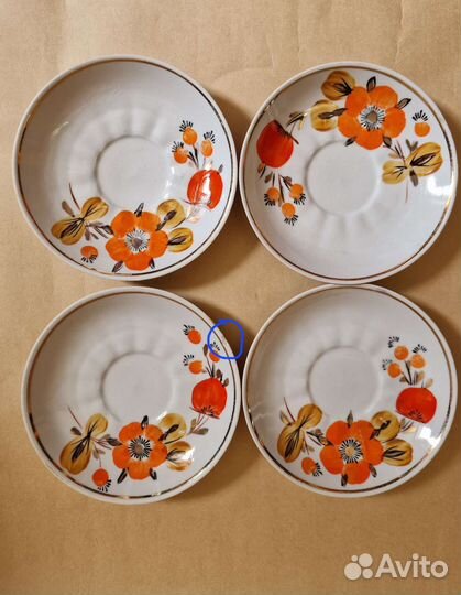 Блюдца Барановский фарфоровый завод