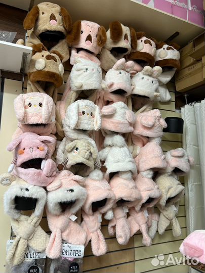 Детская шапка животные