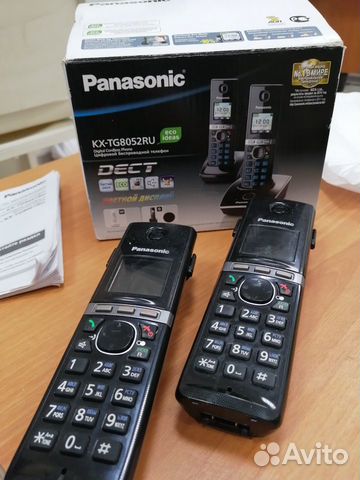 Телефон беспроводной (dect) Panasonic KX-TG8052RUB