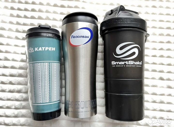 Термокружка 500 мл шейкер для коктейлей 400 мл