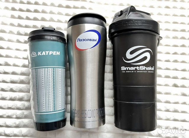 Термокружка 500 мл шейкер для коктейлей 400 мл