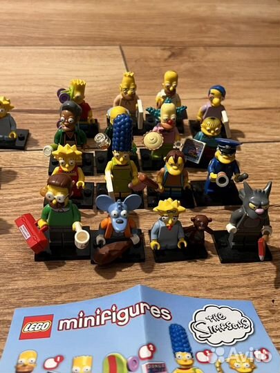 Фигурки lego simpsons minifigures 1 и 2 серия