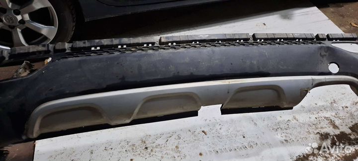 Юбка бампера зад. Hyundai Santa Fe/2013