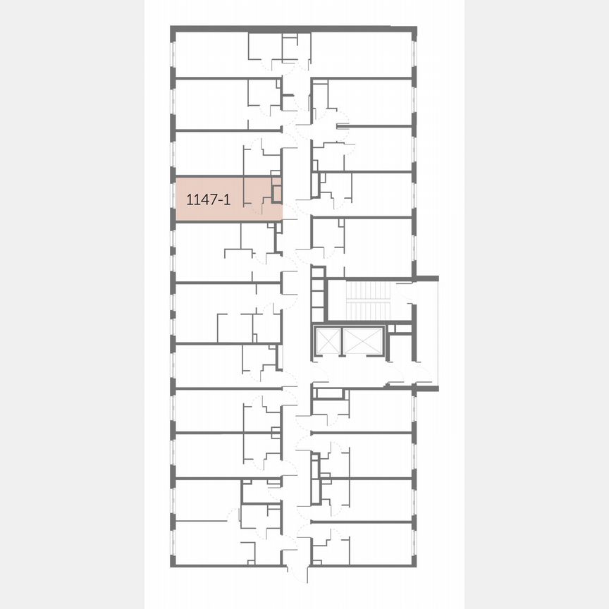 Апартаменты-студия, 19,8 м², 13/17 эт.