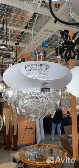 Люстра новая стекло