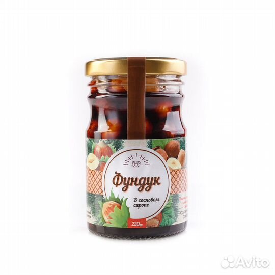 Фундук в сиропе из сосновой шишки 220 гр
