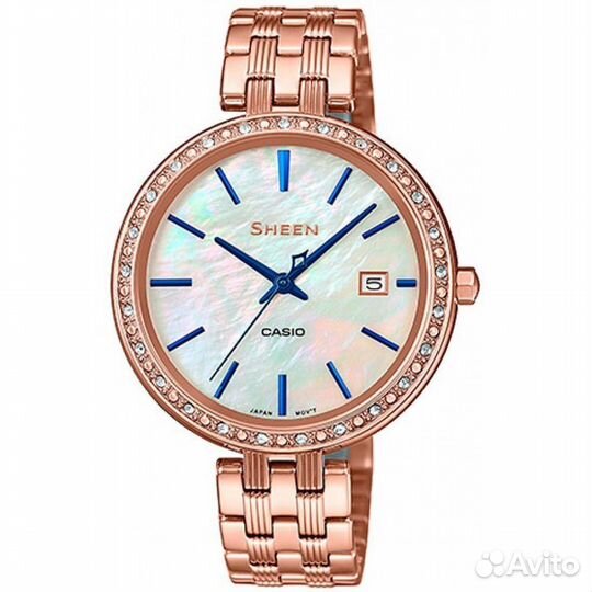 Часы casio swarovski sheen SHE-4052PG-2A