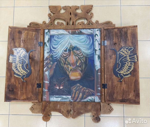 Театральный реквизит СССР Окошко Сказка Баба-яга