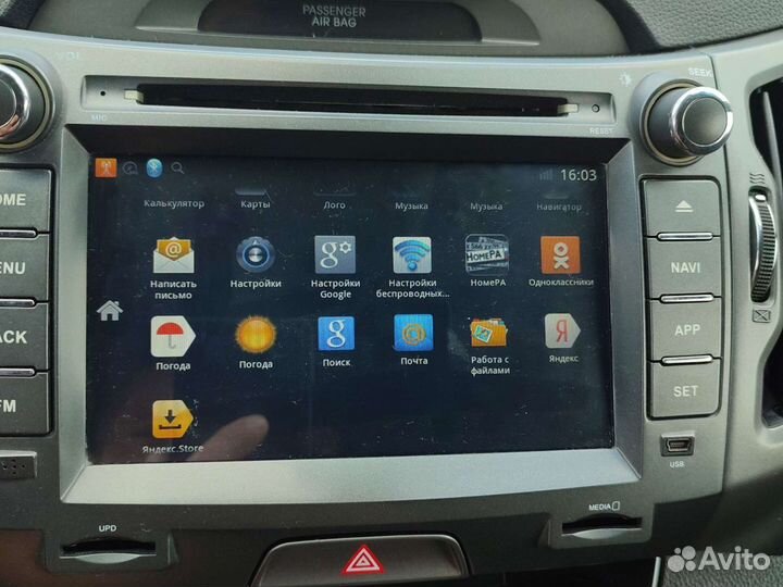 Магнитола Android на KIA Sportage