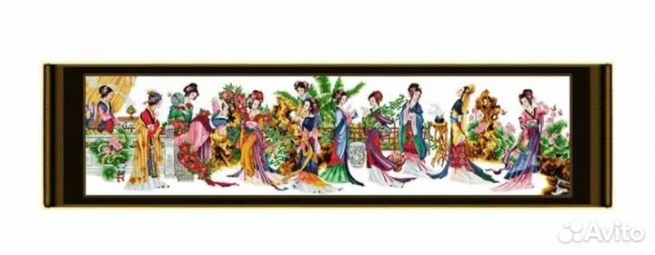 Набор для вышивания крестом 12 красавиц