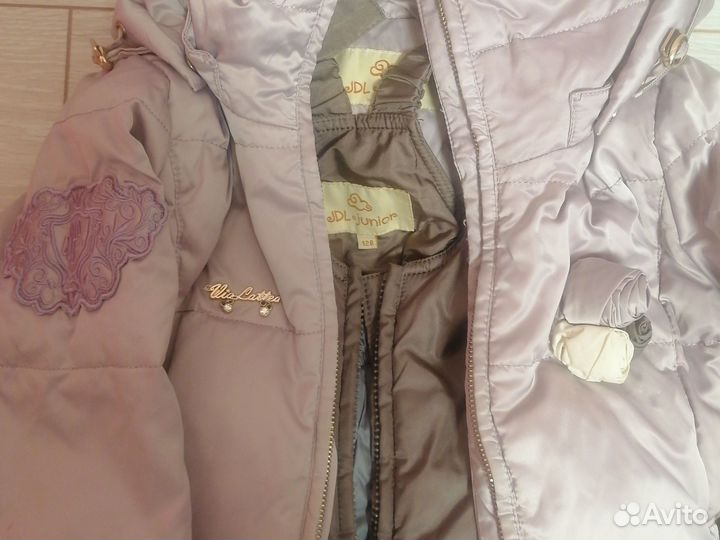 Зимний комплект для девочки 128