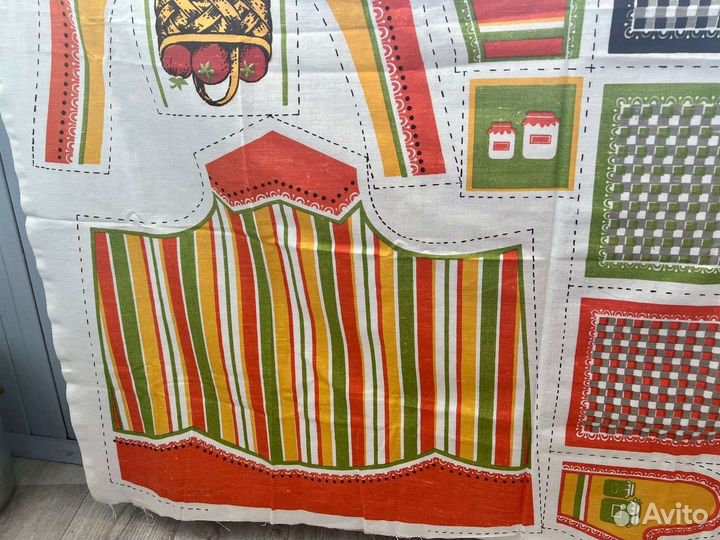 Новый набор для шитья фартука и полотенец СССР лен