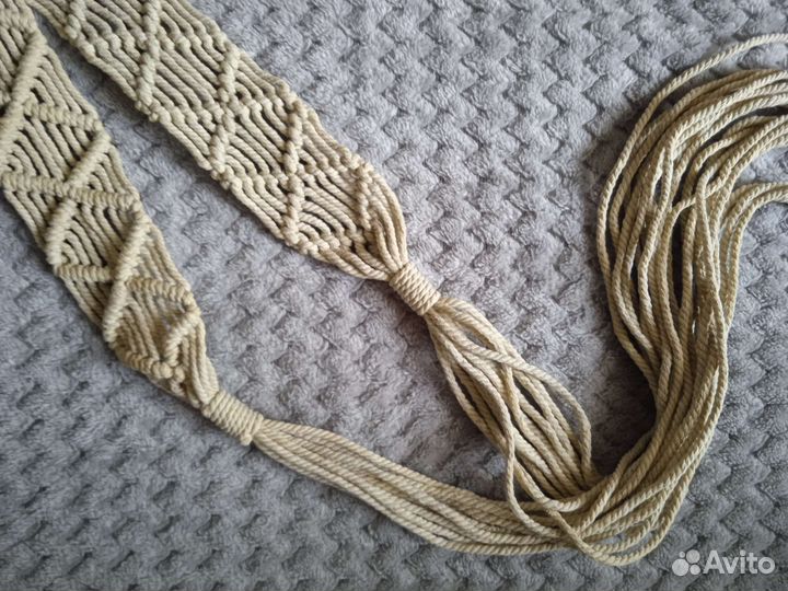 Пояс макраме