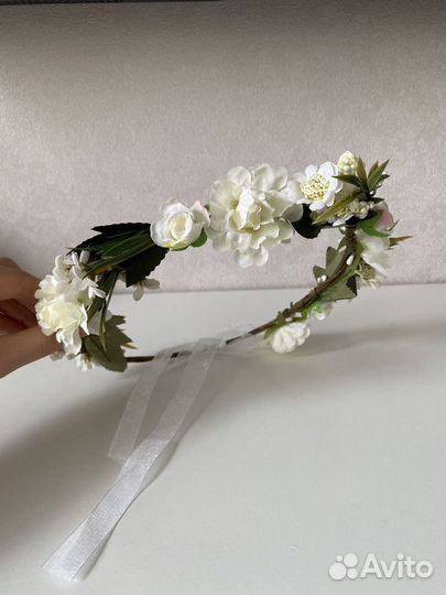 Цветочный венок на голову для фотосессии