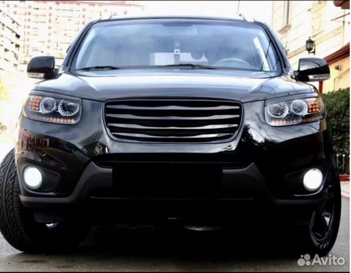 Решетка радиатора Luxury Vip на Hyundai Santa Fe
