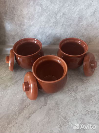 Горшочки для запекания керамические новые