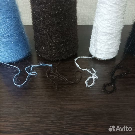 Пряжа для вязания, травка из вискозы с люрексом