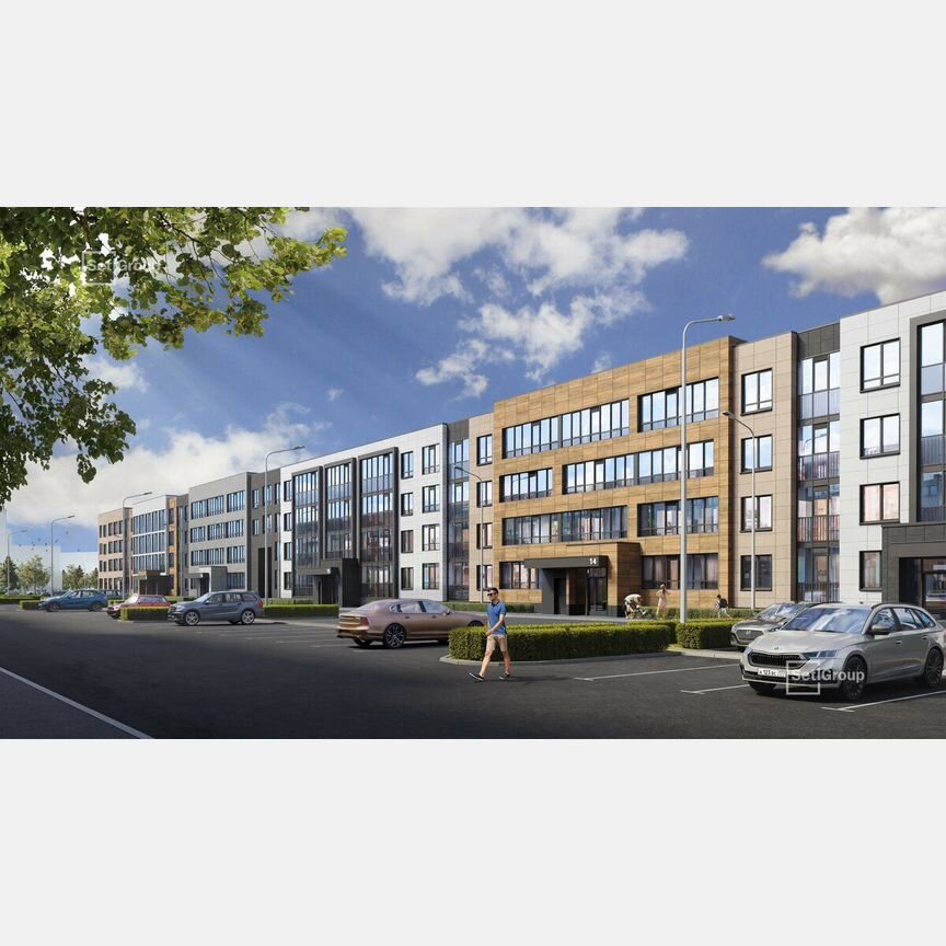 1-к. квартира, 36,6 м², 2/4 эт.