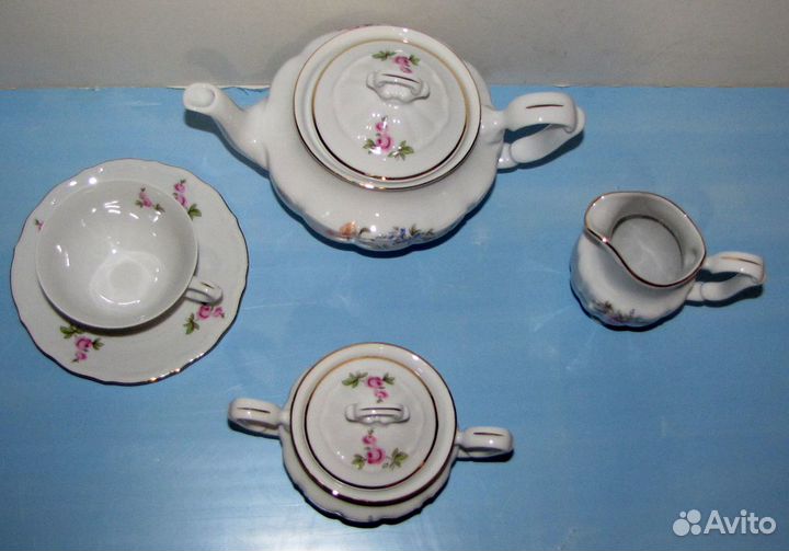 Чайный набор*Мейсенский букет* Repast 6/15