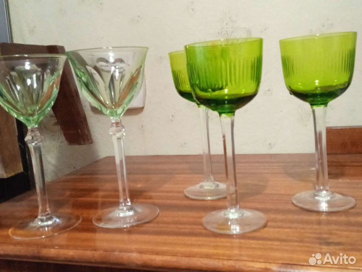 Немецкие хрустальные фужеры редкие 70 год