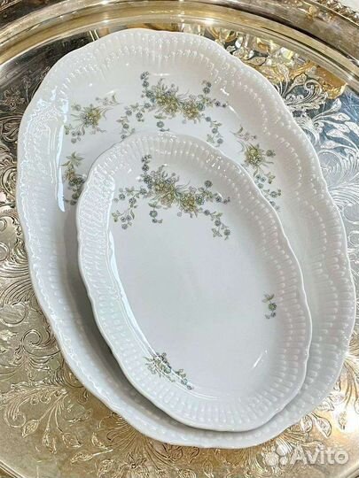 Антиквариат Блюдо овальное 3 шт Schirnding Bavaria