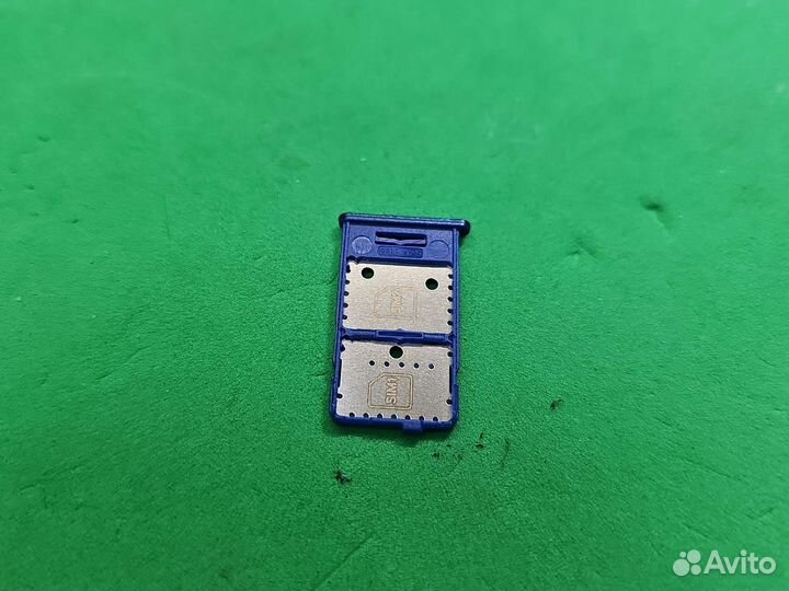 Лоток симкарты Samsung M31s синий