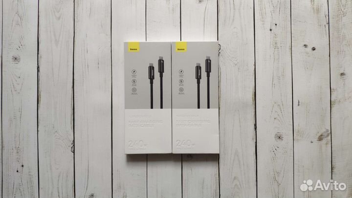 Кабель baseus Type C to Type C 240W 1 метр