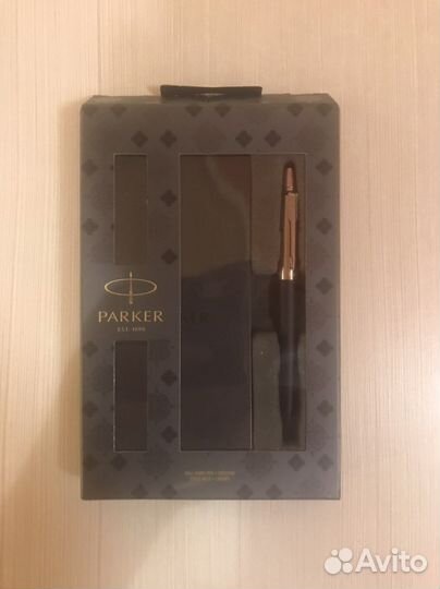 Ручка шариковая паркер, с записной книжкой