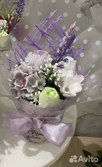 Букет из мыльных цветов