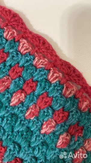 Плед ручной вязки