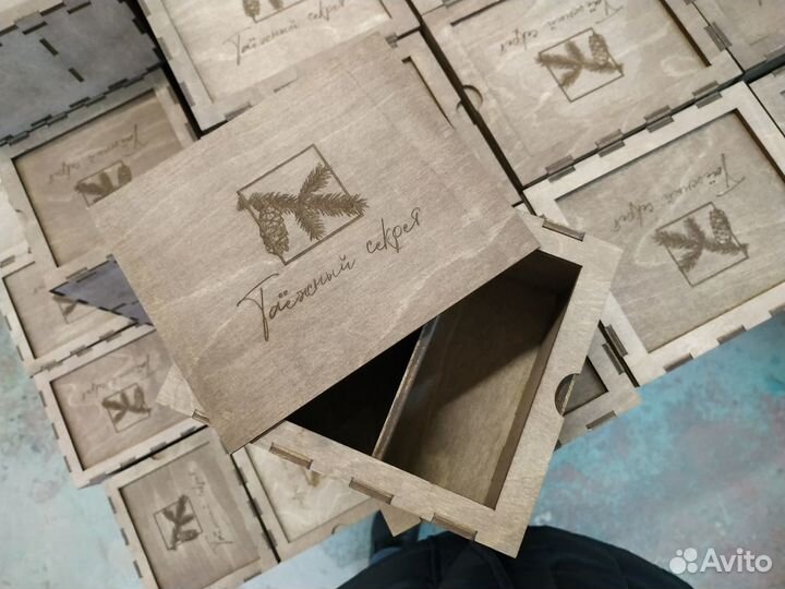 Подарочные коробки из фанеры и дерева