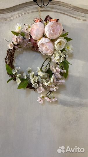 Венок декоративный весенний