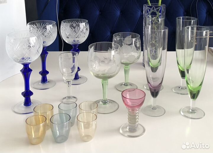 Богемия хрусталь рюмки фужеры бокалы