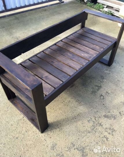 Садовая мебель скамья лавка в стиле лофт а